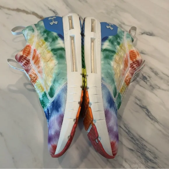 Under Armour HOVR Unisex EUC Running Shoes Sizes: Men 12.5 Women 14 Rainbow Athletic Shoes